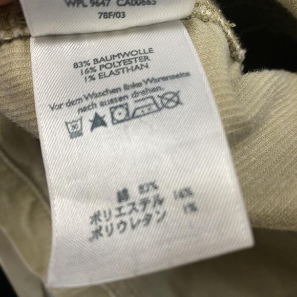 Eddie Bauer Jacket Womens XL Tan Beige Stretch Corduroy Boho Cargo Pocket Chore - Picture 13 of 16